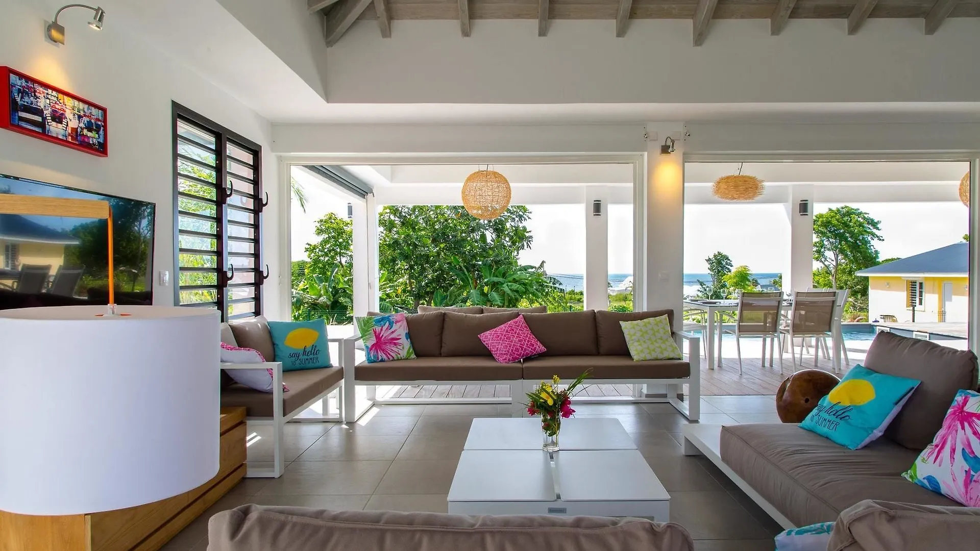 Villa With 3 Bedrooms In Saint-Francois, With Wonderful Sea View, Priv